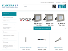 Tablet Screenshot of elektra.lt