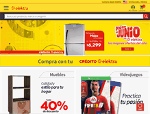 Tablet Screenshot of elektra.com.mx